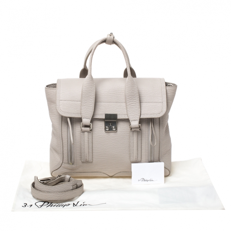 Pre Owned 3.1 Phillip Lim Antique Beige Leather Medium Pashli Satchel