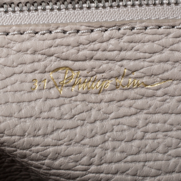 Pre Owned 3.1 Phillip Lim Antique Beige Leather Medium Pashli Satchel