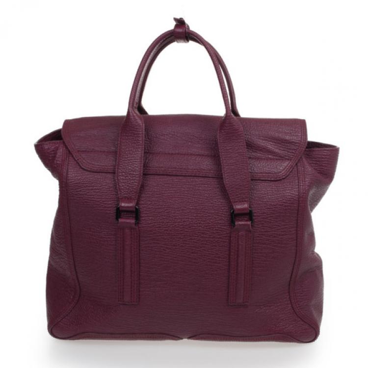 Pre Owned 3.1 Phillip Lim Purple Leather Large Pashli Tote