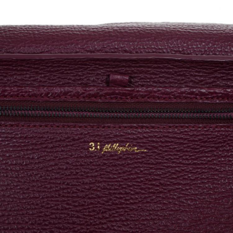 Pre Owned 3.1 Phillip Lim Purple Leather Large Pashli Tote