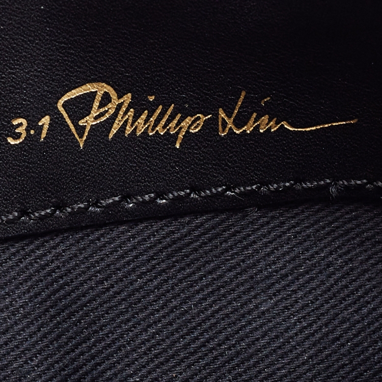 Pre Owned 3.1 Phillip Lim Black Leather OMG Zip Pouch