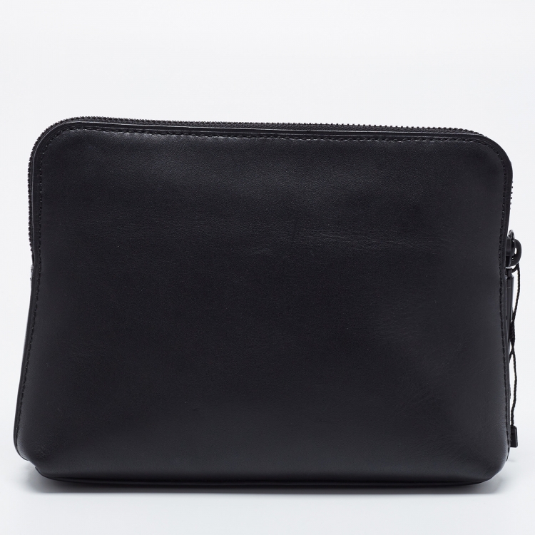 Pre Owned 3.1 Phillip Lim Black Leather OMG Zip Pouch