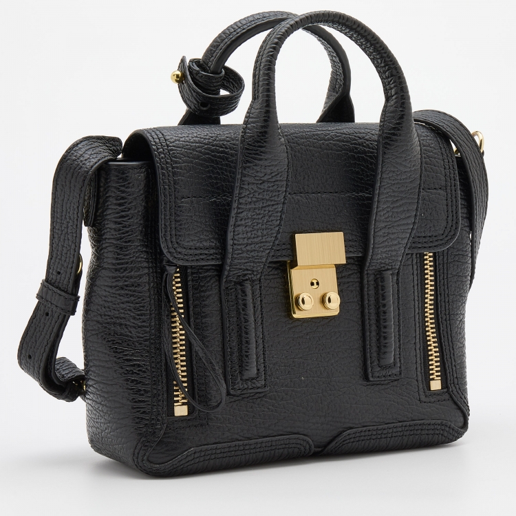 Pre Owned 3.1 Phillip Lim Black Leather Mini Pashli Satchel