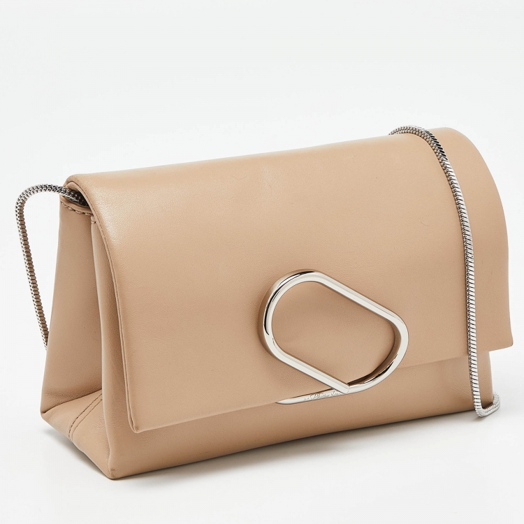 Pre Owned 3.1 Phillip Lim Beige Leather Flap Chain Bag