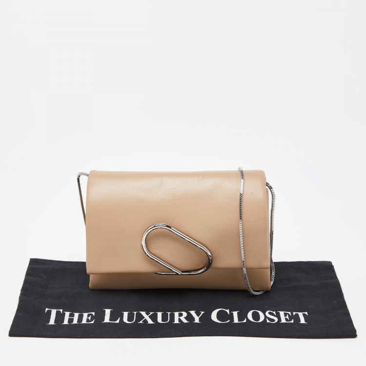 Pre Owned 3.1 Phillip Lim Beige Leather Flap Chain Bag