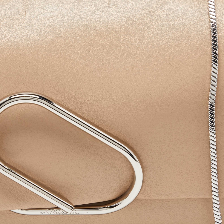 Pre Owned 3.1 Phillip Lim Beige Leather Flap Chain Bag