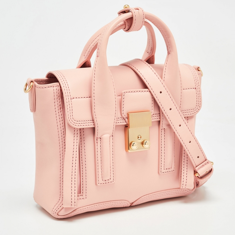 Pre Owned 3.1 Phillip Lim Rose Pink Leather Mini Pashli Satchel