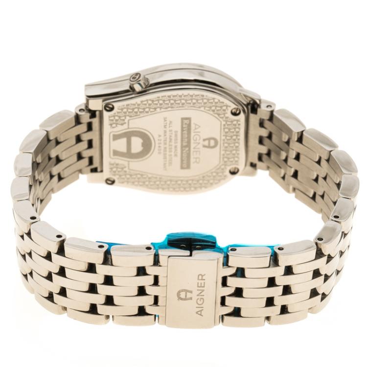 مملوكة مسبقًا Aigner Silver Stainless Steel Ravenna Nuovo Women's Wristwatch 30 mm