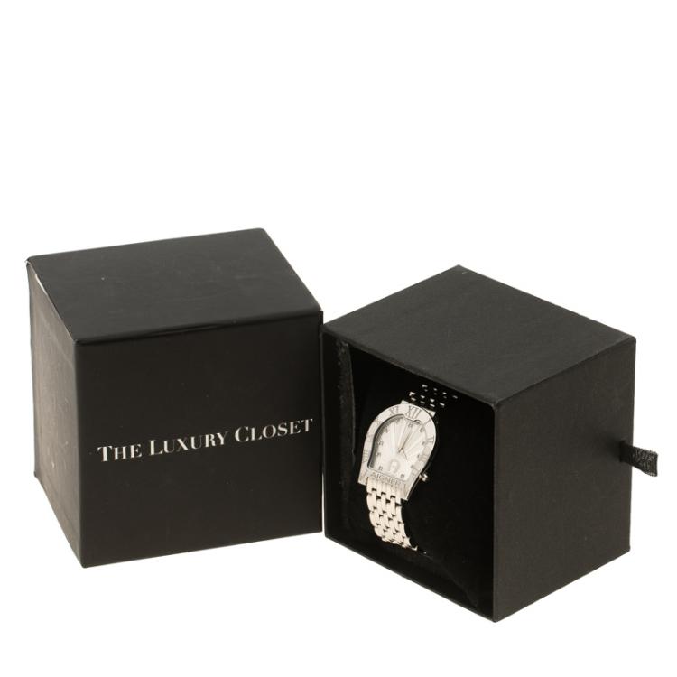 مملوكة مسبقًا Aigner Silver Stainless Steel Ravenna Nuovo Women's Wristwatch 30 mm