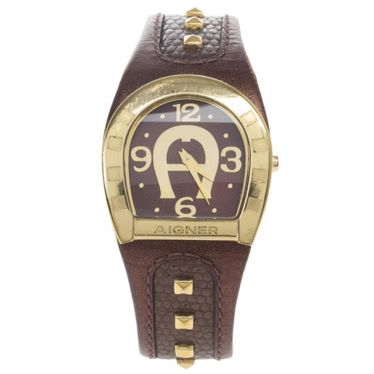 Pre Owned Aigner Capri Stainless Steel Womens Watch 31 MM