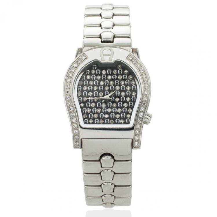 Pre Owned Aigner Verona SS Ladies Watch 30 MM