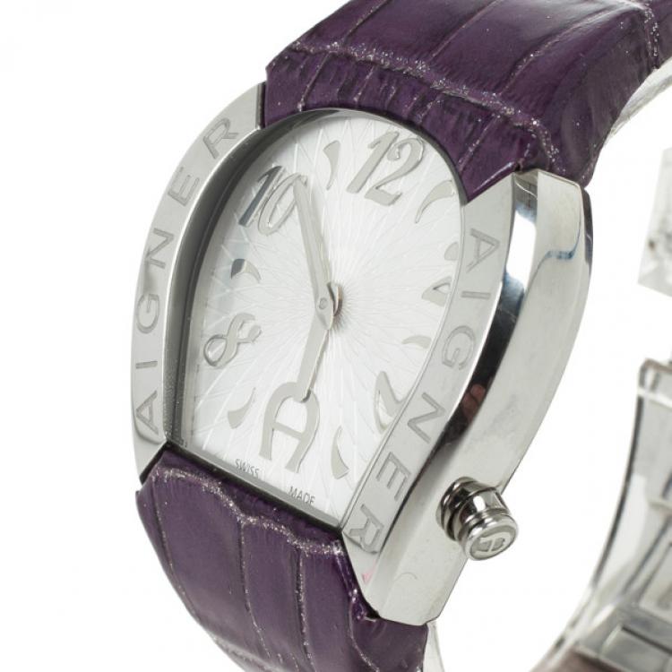 Pre Owned Aigner SS Cremona Womens Wristwatch 36 MM