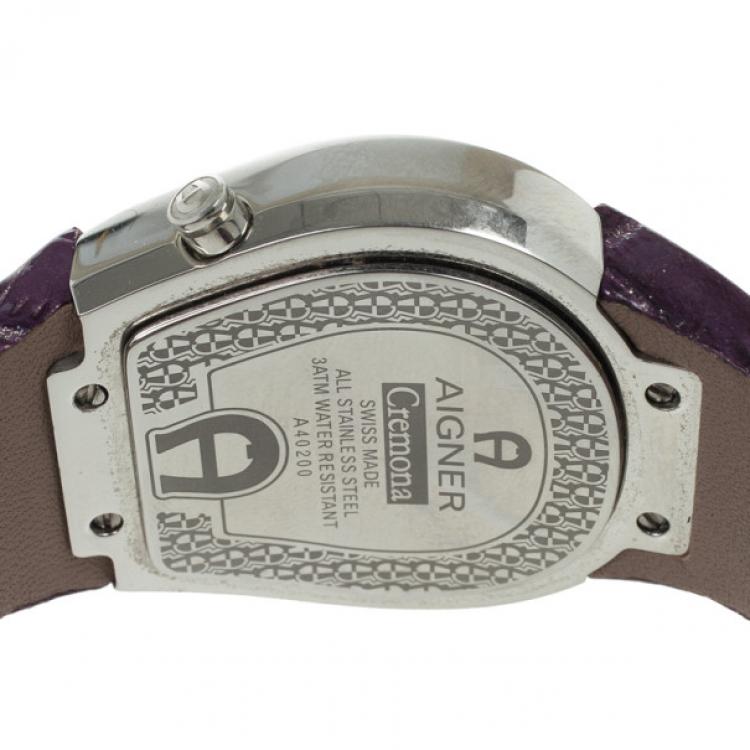 Pre Owned Aigner SS Cremona Womens Wristwatch 36 MM