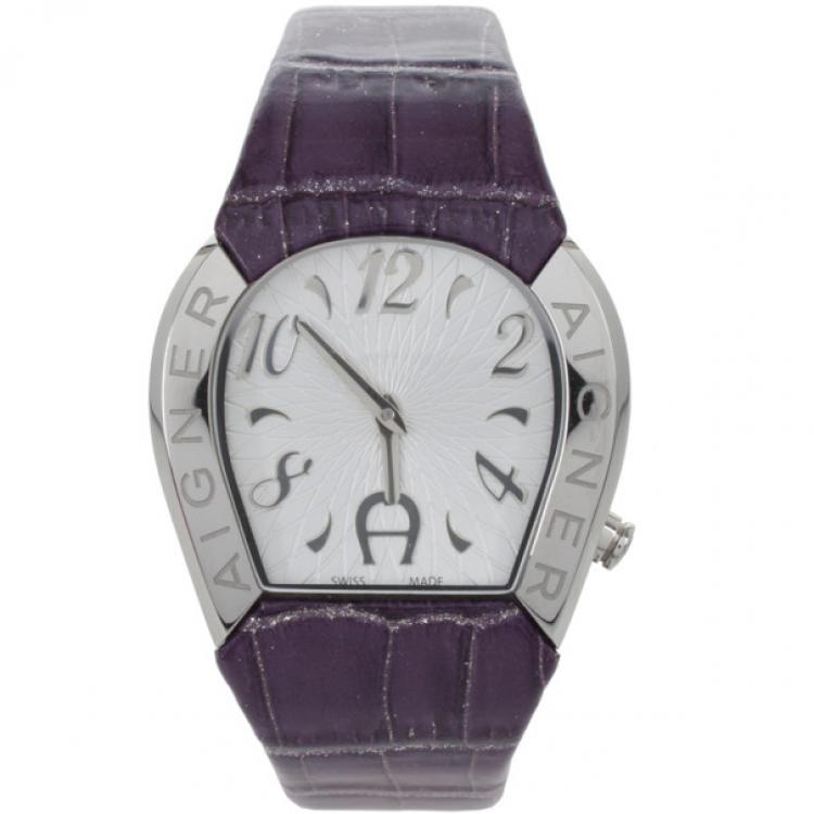 Pre Owned Aigner SS Cremona Womens Wristwatch 36 MM