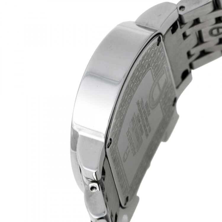 Pre Owned Aigner Silver Burst Stainless Steel Genua Due A31600 Women's Wristwatch 31 mm