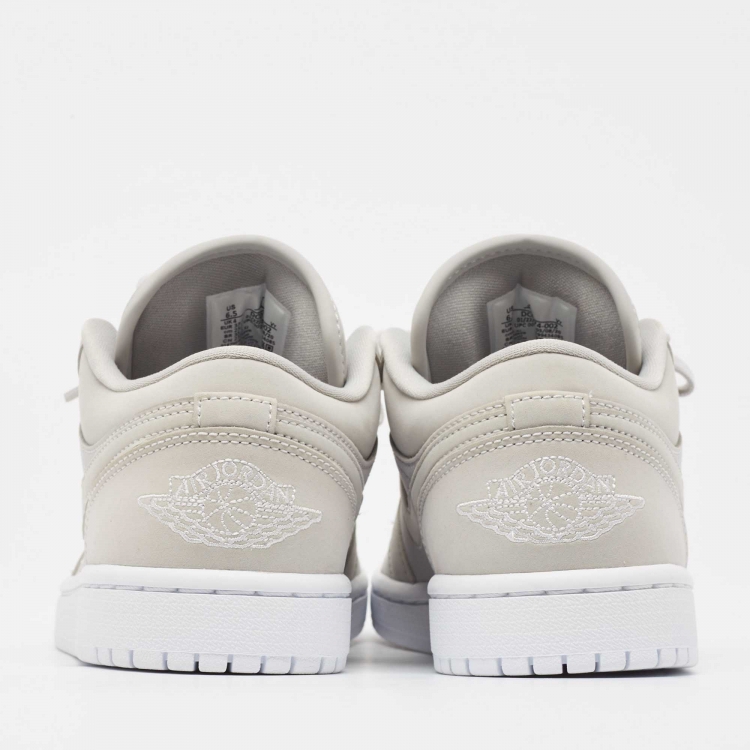 Pre Owned Air Jordans Grey Nubuck  Air Jordan 1 Grey Fog Sneakers Size 37.5