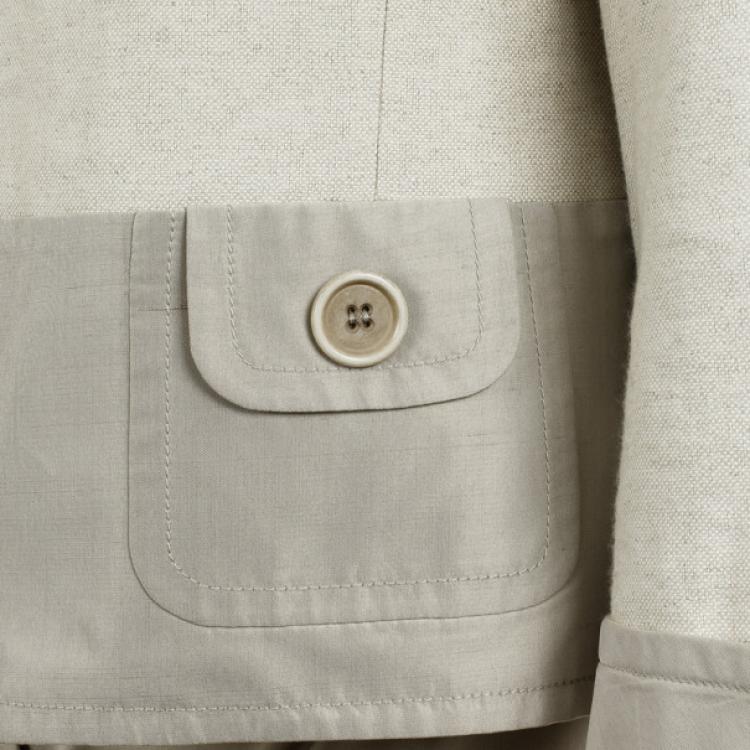 Pre Owned Akris Beige Linen Suit