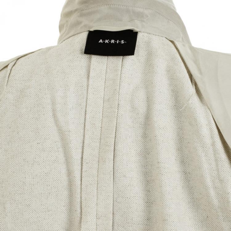 Pre Owned Akris Beige Linen Suit