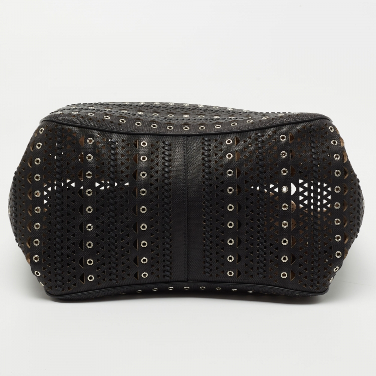 Pre Owned Alaia Black Leather Angele Tote