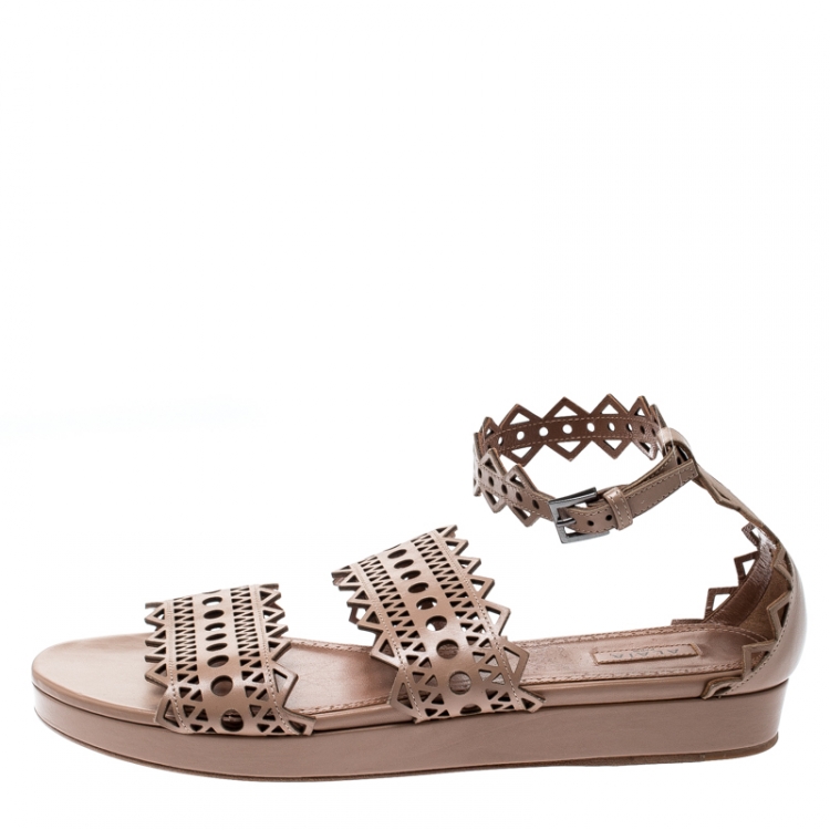 Gc Shoes Sage Embellished Laser Cut Slide Flat Sandal : Target