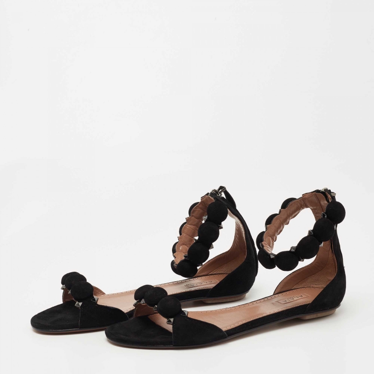 Alaia on sale black sandals