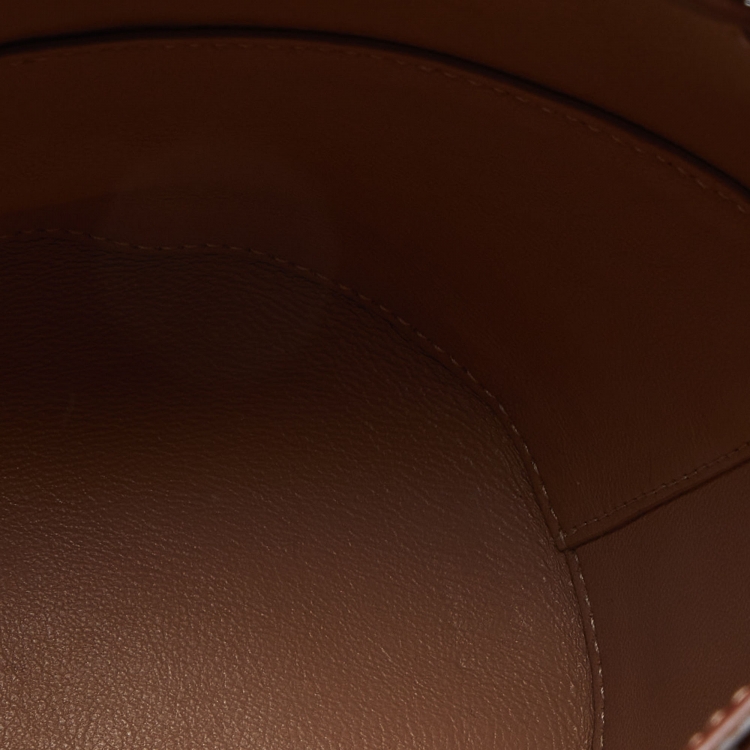 Pre Owned Alaia Brown Leather Drawstring Bucket Bag