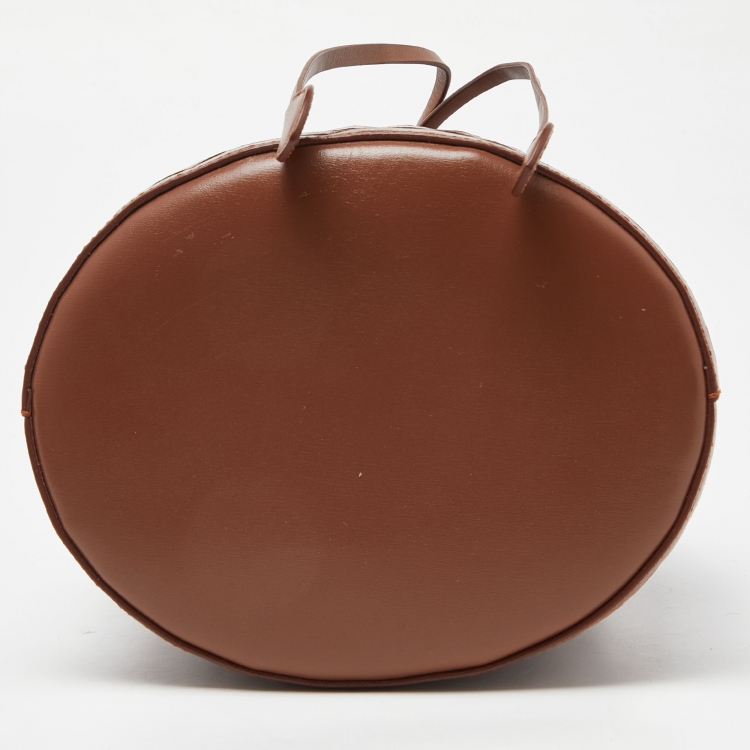 Pre Owned Alaia Brown Leather Drawstring Bucket Bag