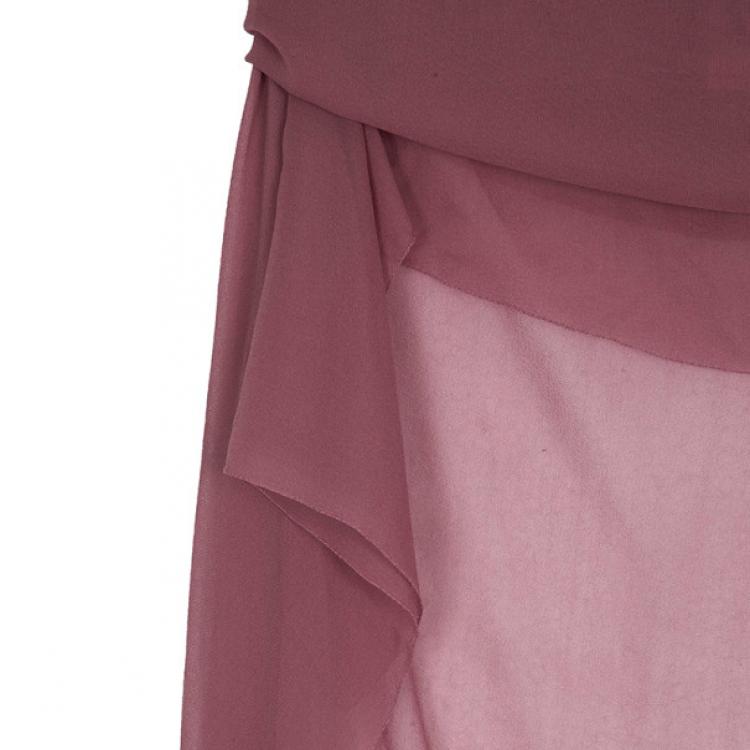 Pre Owned Alberta Ferretti Silk Scarf Poncho M