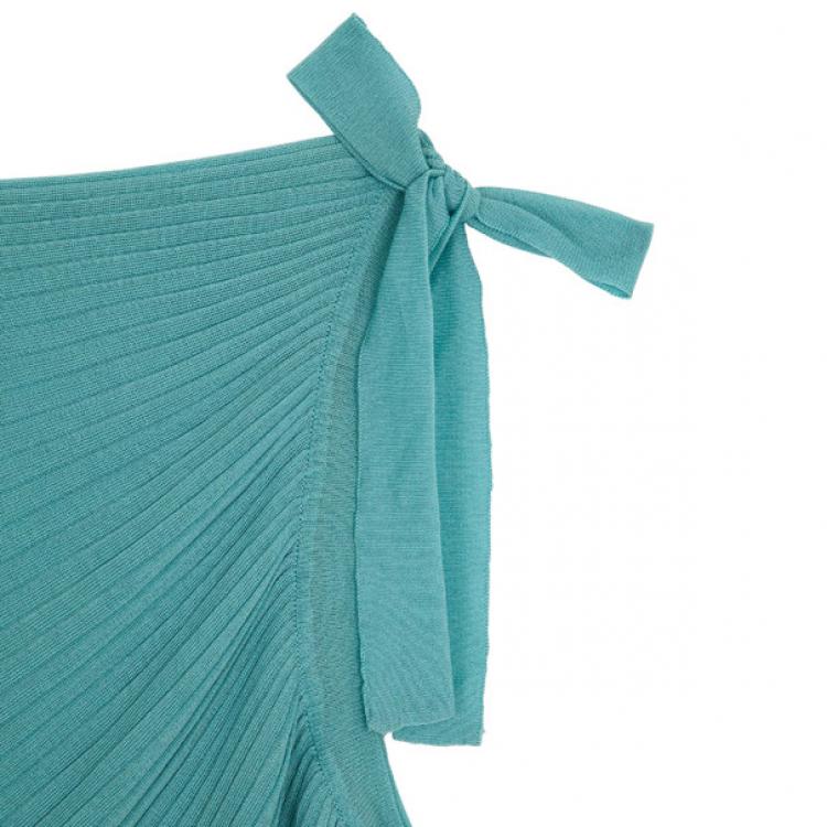 Pre Owned Alberta Ferretti Pleated Short Top M