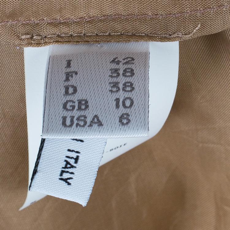 Pre Owned Alberta Ferretti Pleated Printed Dress M