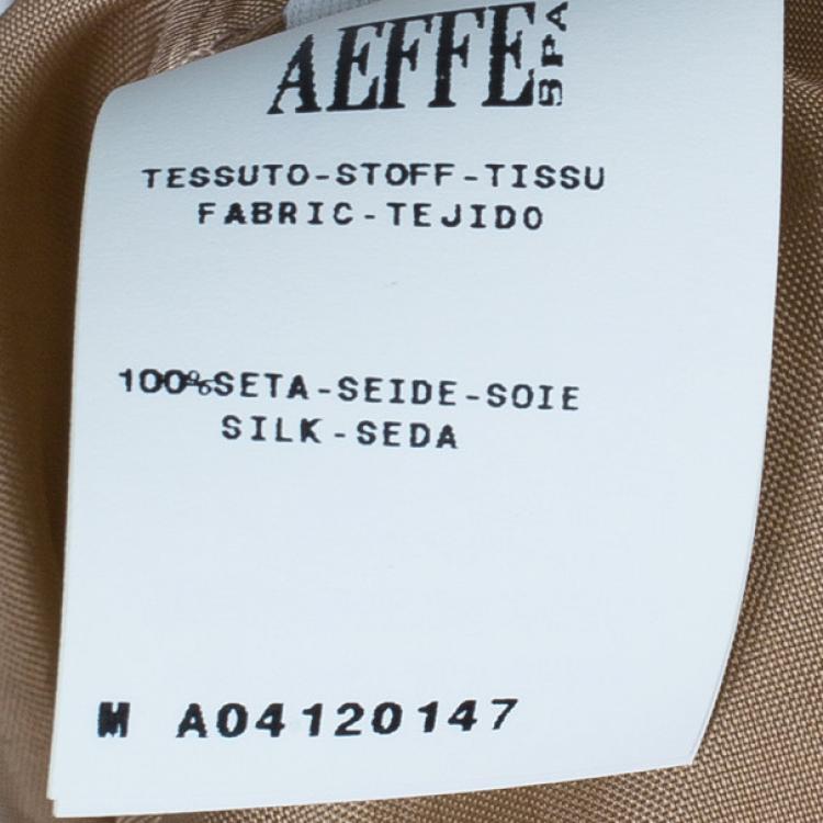 Pre Owned Alberta Ferretti Pleated Printed Dress M