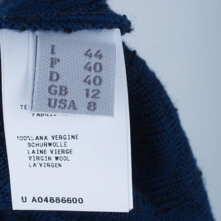 Pre Owned Alberta Ferreti Knit Turtleneck Dress M