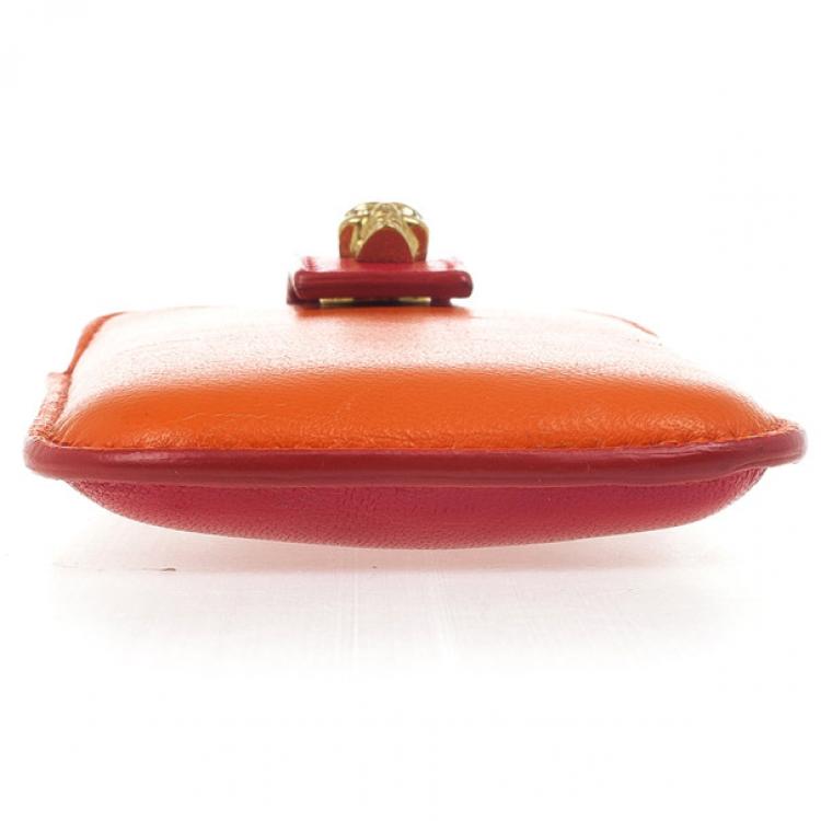 Pre Owned Alexander McQueen Two Tone Skull Embellished iPhone Cover