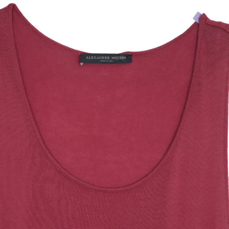 Pre Owned Alexander McQueen Racerback Pocketed Tunic Dress S