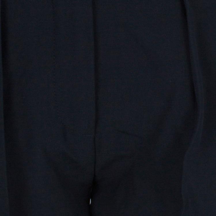 Pre Owned Alexander McQueen Contrast Stripe Crepe Track Pants S