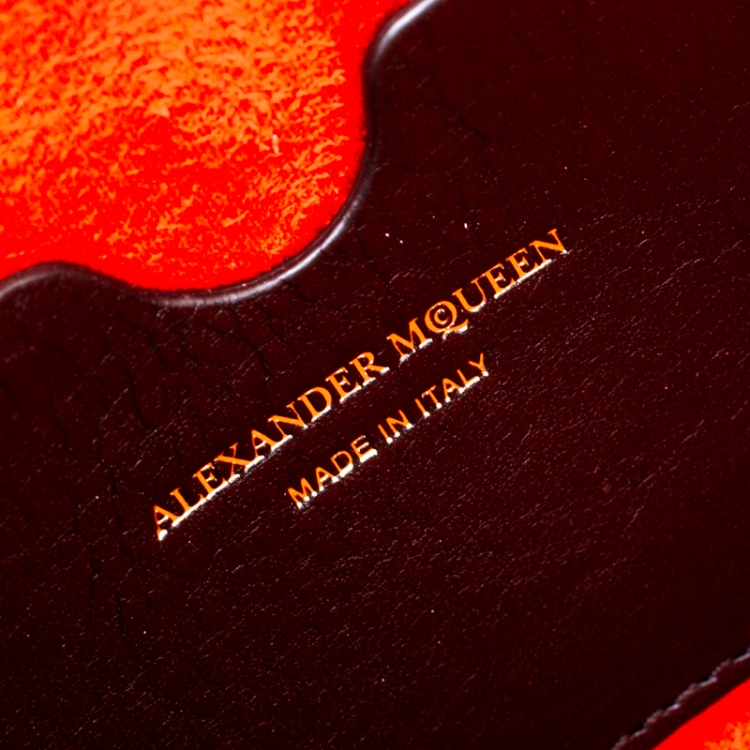 Pre Owned Alexander McQueen Black Leather Box Shoulder Bag 