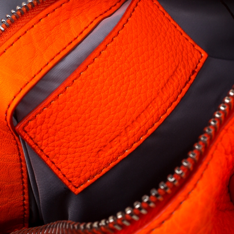 Pre Owned Alexander Wang Orange Leather Top Handle Bag