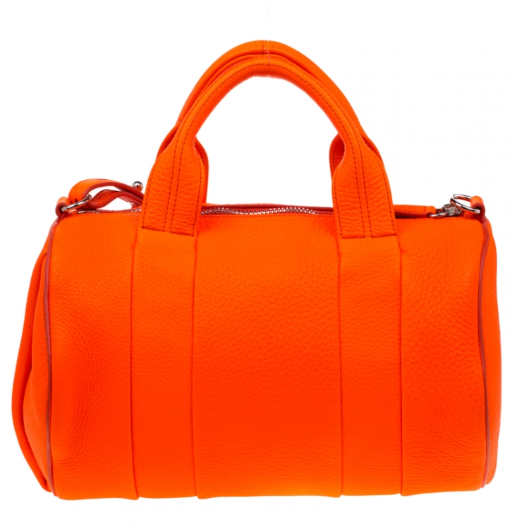 Pre Owned Alexander Wang Orange Leather Top Handle Bag