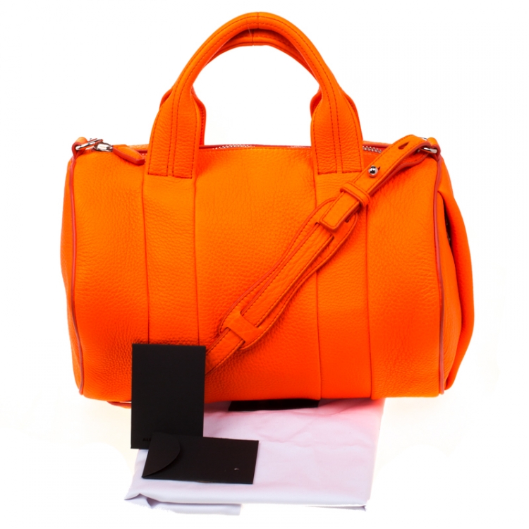 Pre Owned Alexander Wang Orange Leather Top Handle Bag