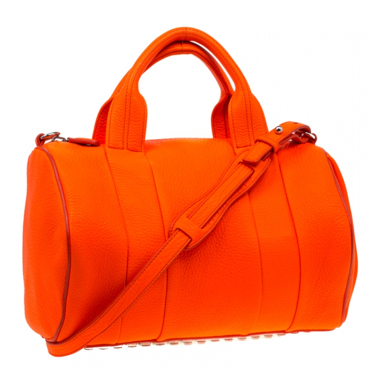 Pre Owned Alexander Wang Orange Leather Top Handle Bag