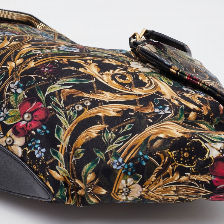 Pre Owned Alexander McQueen Multicolor Printed Satin De Manta Clutch