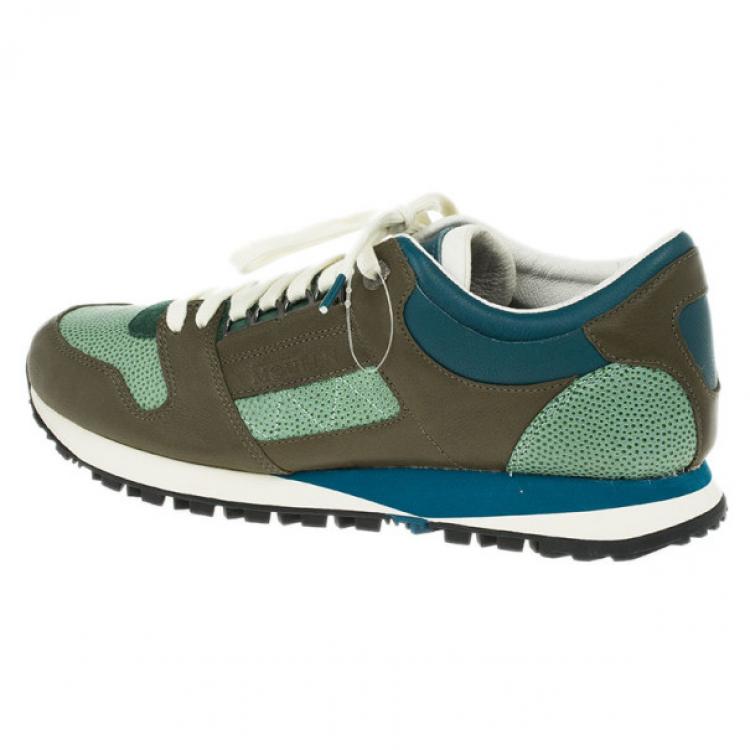 Pre Owned Alexander McQueen for Puma Tri Color Ruffien Sneakers Size 42
