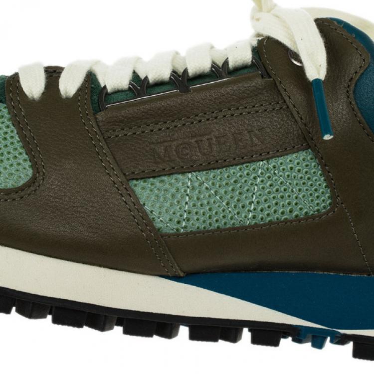 Pre Owned Alexander McQueen for Puma Tri Color Ruffien Sneakers Size 42