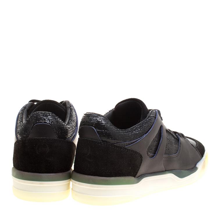 Pre Owned Alexander McQueen for Puma Black Leather Move Femme Lace Up Sneakers Size 38