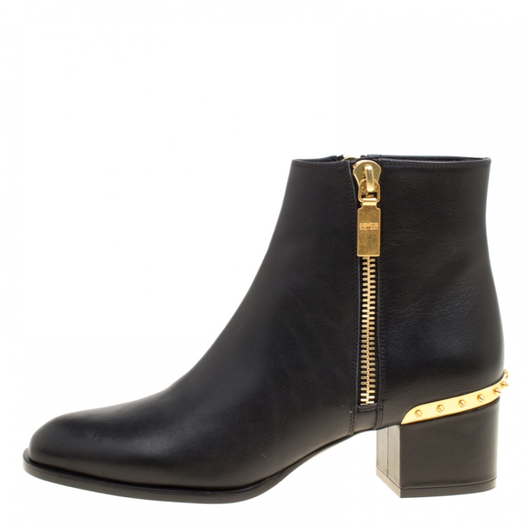 Boots with hot sale gold trim