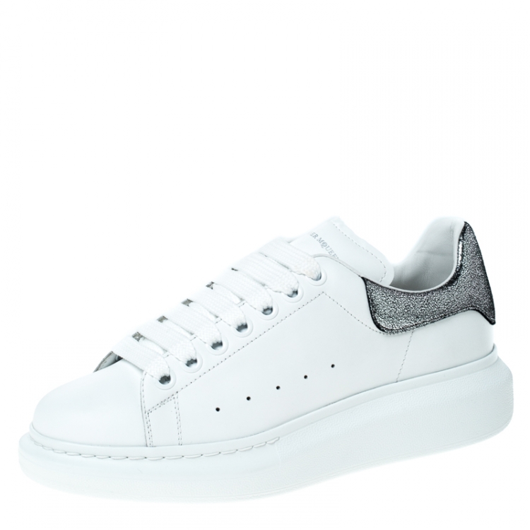 Alexander McQueen White Leather Lace Up 