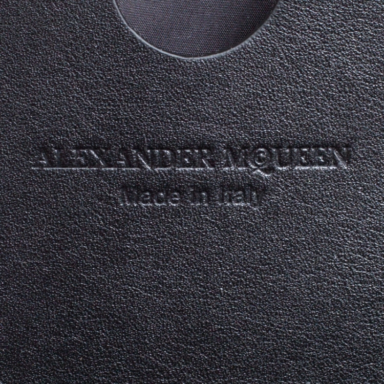 Pre Owned Alexander McQueen Black Nylon Medium Dancing Skeleton Holdall 