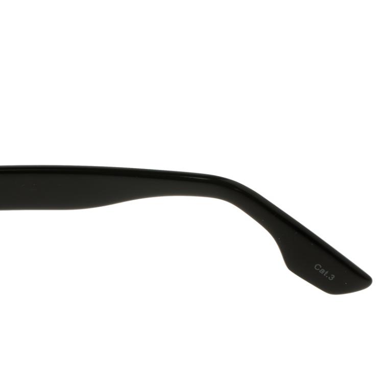 Pre Owned McQ By Alexander McQueen Grey/Black MQ0023S Cat Eye Sunglasses