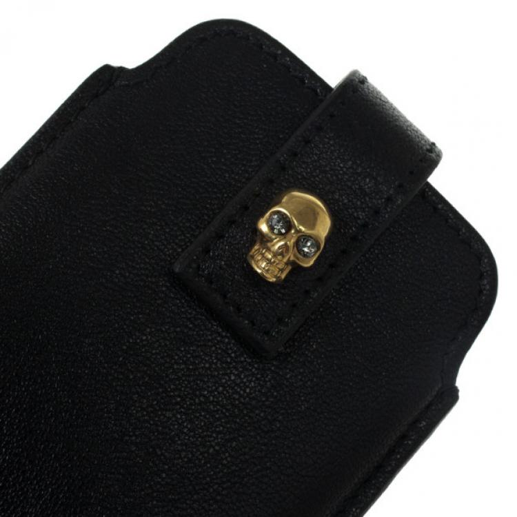 Pre Owned Alexander McQueen Black Skull iPhone Cover