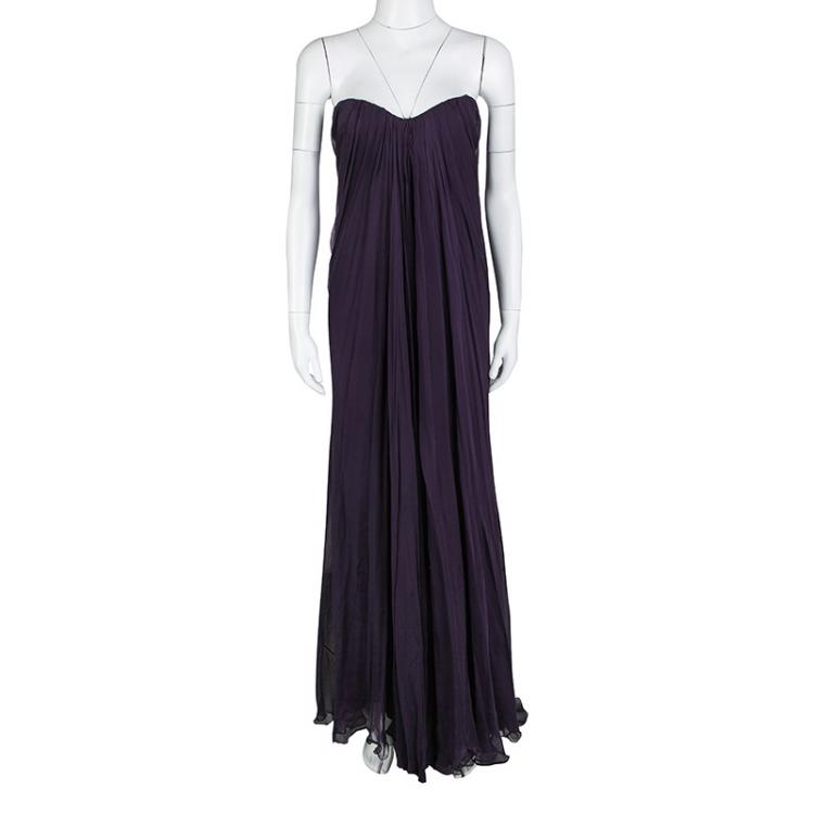 alexander mcqueen purple dress